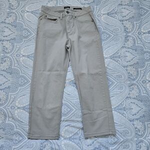 Women's Jones New York Gray Straight-Leg Pants Size 10